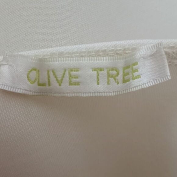 OLIVE TREE WHITE SKATER DRESS SZ.L EUC - Picture 7 of 8